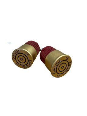 12 Gauge Shotgun Shell Drawer Cabinet Pulls Knobs Red Gold Set Of 2 Man Cave New